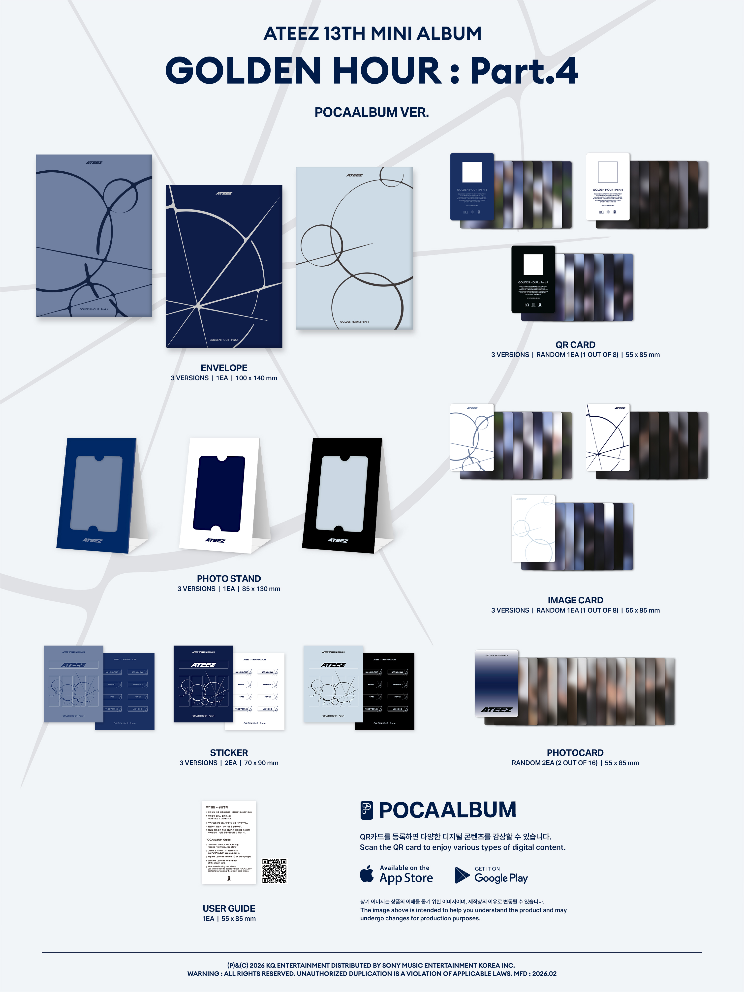 Ateez: Golden Hour: Part.4 (Poca Album Version) 8803581204100
