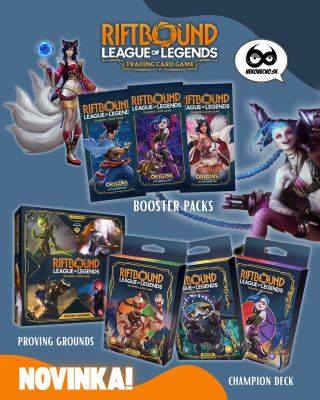 Dlho očakávany Riftfound League of Legends dorazil do predajní! V ponuke nájdeš samostatné booster packy, champion decky a...