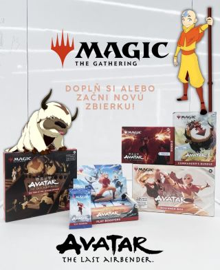 Tím Avatar je späť! Akcia, dobrodružstvo a duch kultovej série Avatar: The Last Airbender ožívajú v kartovej hre Magic:...